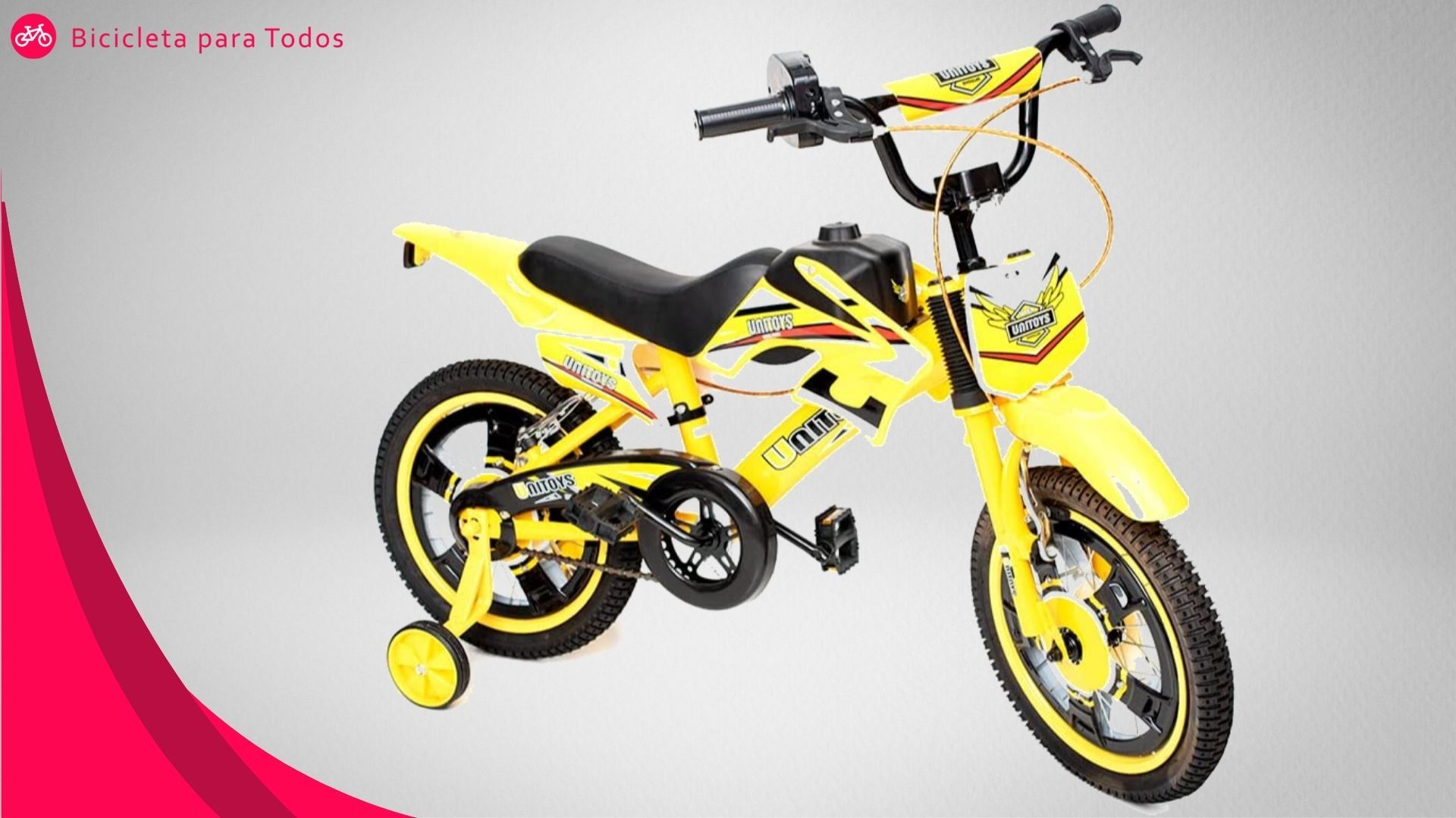 foto da bicicleta moto amarela
