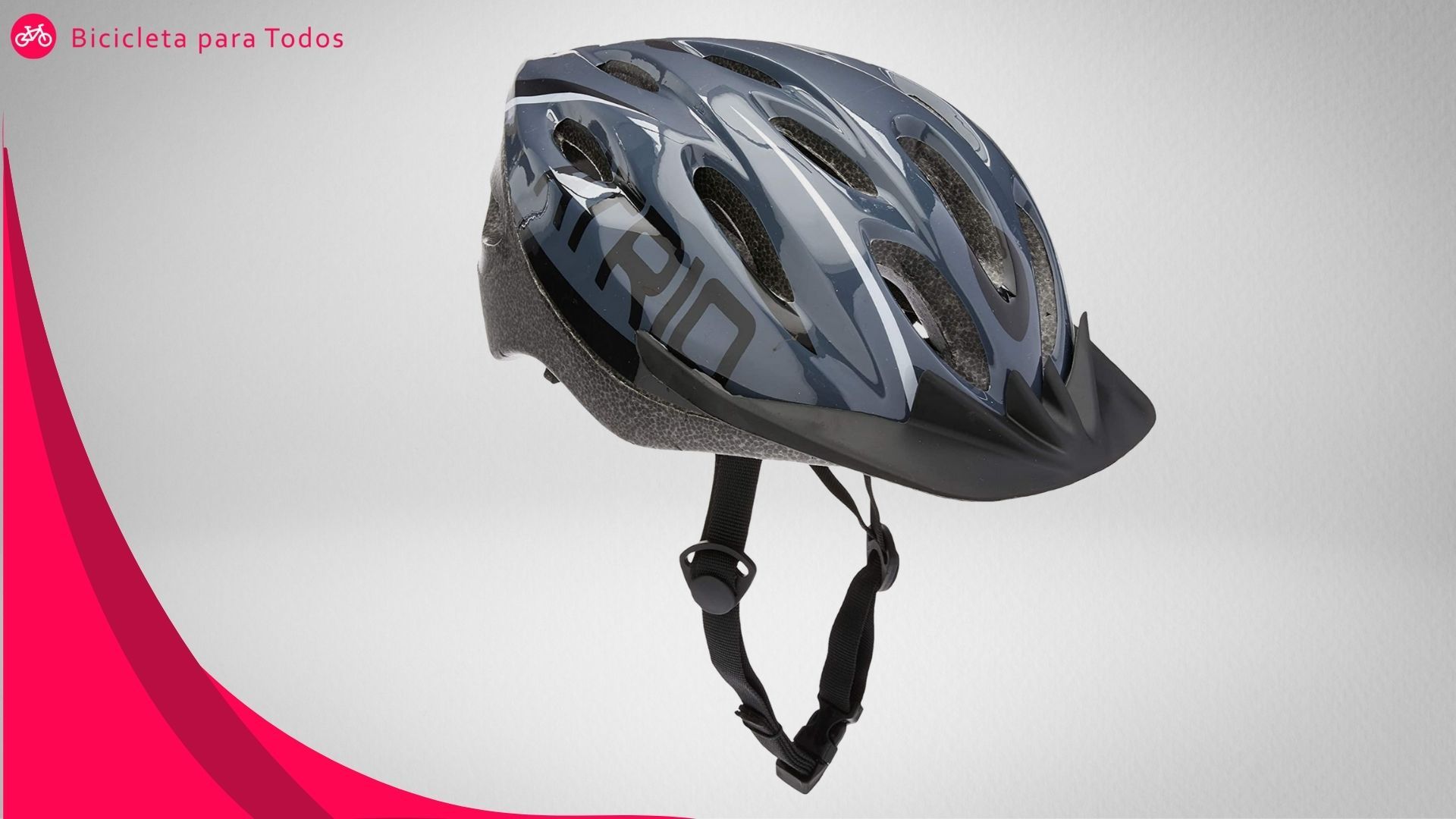 foto do capacete para ciclismo com viseira na cor prata